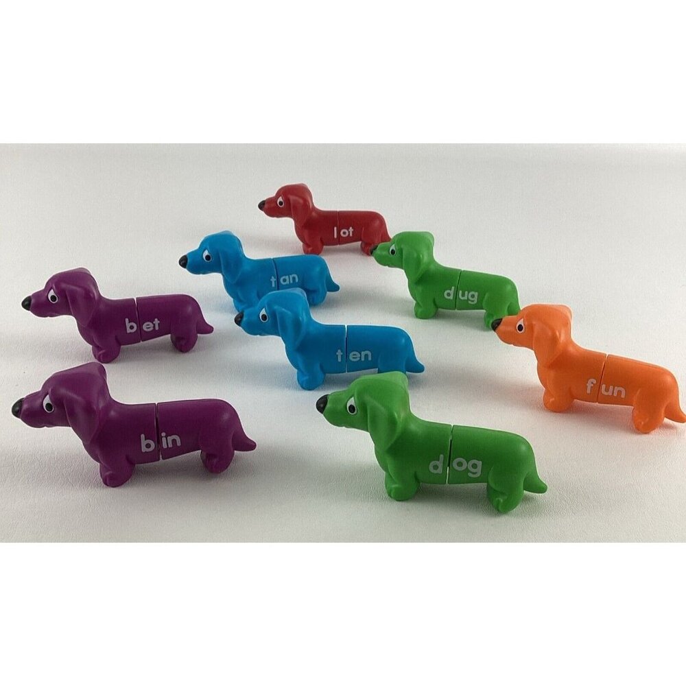 Learning Resources Snap N Learn Rhyming Pups Vocabulary Weiner Dog Pop Apart Toy